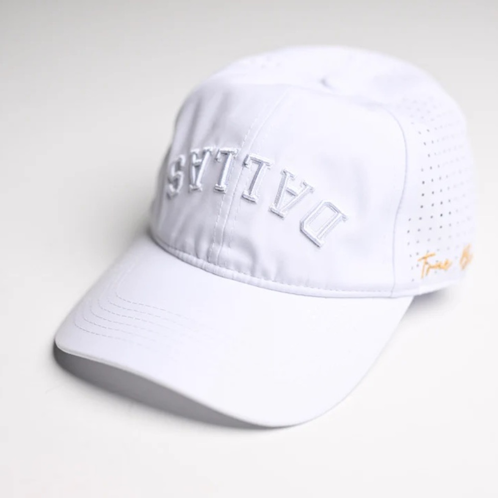 True Brvnd PERFORMANCE DAD HAT - TONAL WHITE